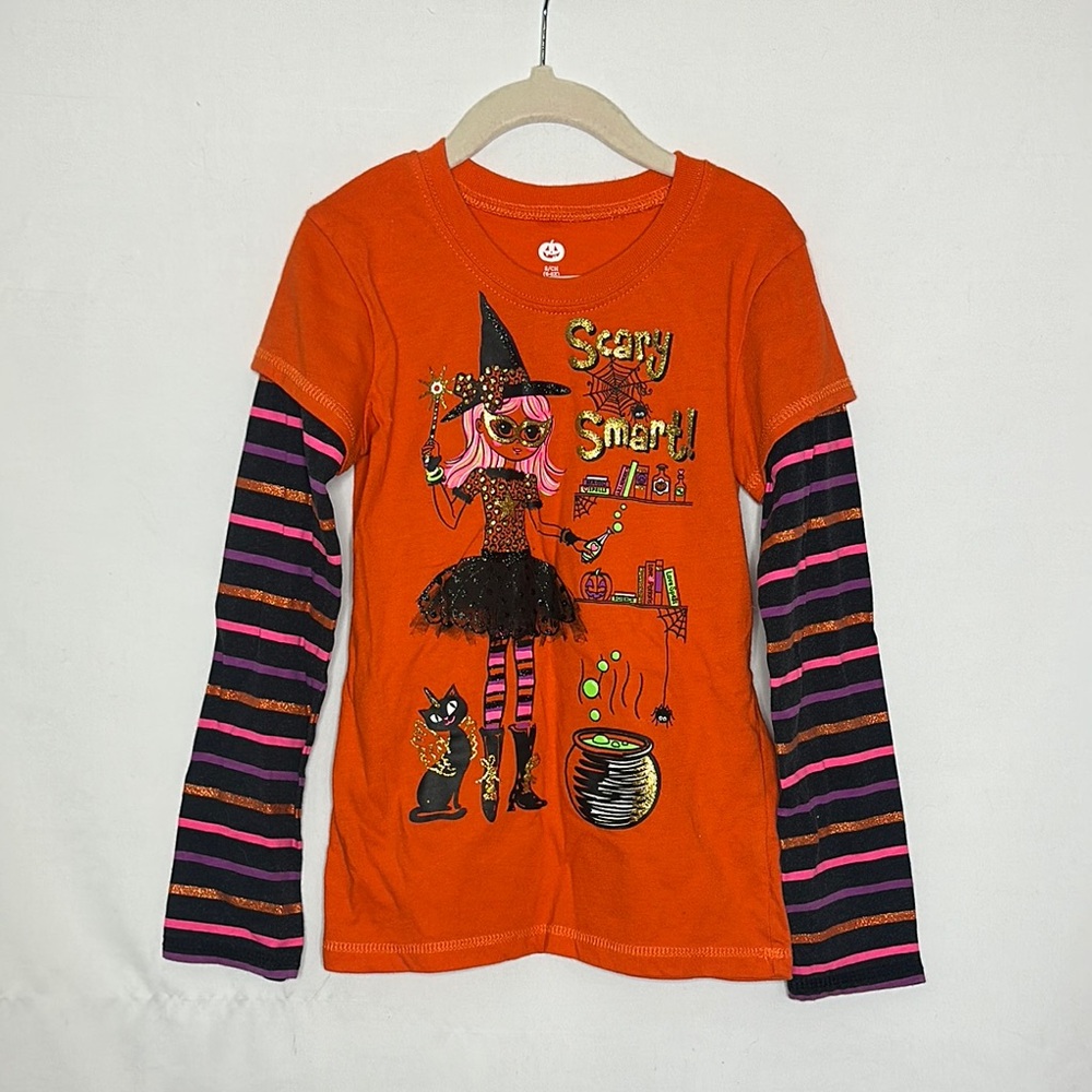 Girls Halloween Long Sleeve T-Shirt